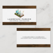 Baureparatur | Hoher Riser | industriell Visitenkarte (Vorne/Hinten)