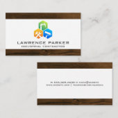 Baureparatursymbole | Holzschnitt Visitenkarte (Vorne/Hinten)