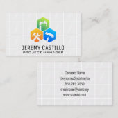 Baureparatursymbole | Kacheln Visitenkarte (Vorne/Hinten)