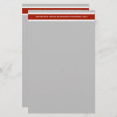 Baurisiko Eingeschränkter Zugriff Briefpapier (Vorne/Hinten)