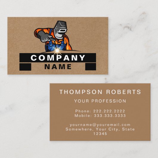 Baurusty Beruflich Visitenkarte (Vorne/Hinten)