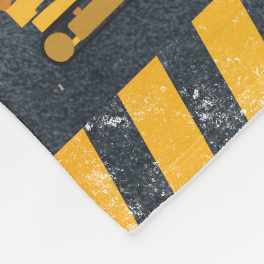 Bausamen von schweren Maschinen Fleecedecke (Ecke)