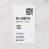 Bausanierung Visitenkarte (Vorderseite)