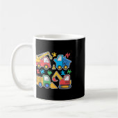 Bausatz-Autismus-T-Shirt Kaffeetasse (Links)