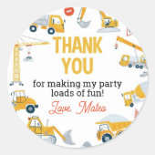 Bausatz Birthday Classic Round Aufkleber (Vorderseite)