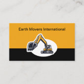 Bausatz für Baumaschinen - Visitenkarte (Vorderseite)