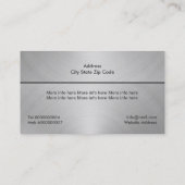 Bausatz für Graumetalle Visitenkarte (Rückseite)