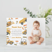 Bausatz Geburtstagsparty Dankeschön Karte (Stehend Vorderseite)