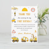 Bausatz Geburtstagsparty Dankeschön Karte (Stehend Vorderseite)