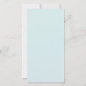 Bauschiger Schnee - Hohe Festtags-Postkarte (Rückseite)