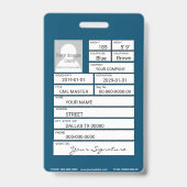 Bauschlosser Ausweis (Rückseite)