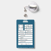 Bauschlosser Ausweis (Rückseite mit Ausziehbar)