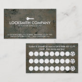 Bauschlosser-Briefmarkenkarte Treuekarte (Vorne/Hinten)