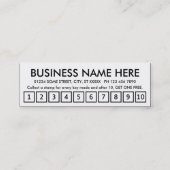 Bauschlosser. LoyalitätsLochkarte Treuekarte (Rückseite)