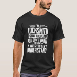 Bauschlosser-Shirt löse ich Probleme, die Sie T-Shirt