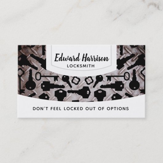 Bauschlosser-Visitenkarten Visitenkarte (Vorderseite)