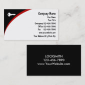 Bauschlosser-Visitenkarten Visitenkarte (Vorne/Hinten)