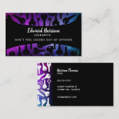 Bauschlosser-Visitenkarten Visitenkarte (Vorne/Hinten)