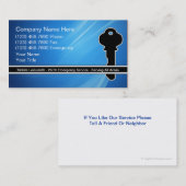 Bauschlosser-Visitenkarten Visitenkarte (Vorne/Hinten)