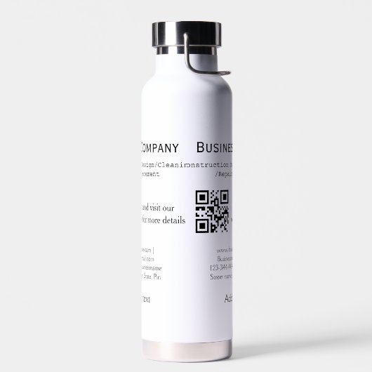Bauschreiner Innenausbau Holztext Trinkflasche (Links)