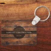 Bauschreiner rustikales Holz Nützlich Schlüsselanhänger (Vorderseite)