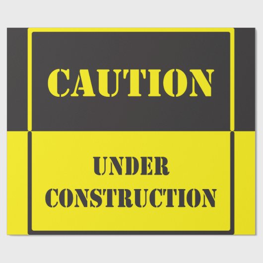 Bauschutt Geschenkpapier (Flach)