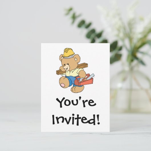 Bauschutzwall Einladung (Stehend Vorderseite)