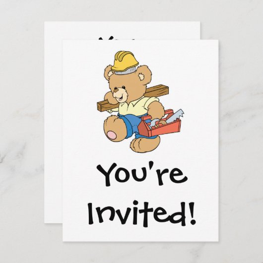 Bauschutzwall Einladung (Vorne/Hinten)