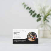 Bauschweißdienstleistungen Modernes Design Visitenkarte (Stehend Vorderseite)