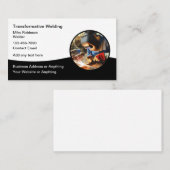 Bauschweißdienstleistungen Modernes Design Visitenkarte (Vorne/Hinten)