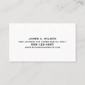 Bauschwermaschinenrückführung Metallisch Visitenkarte (Rückseite)