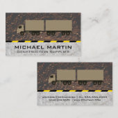 BauSemi Truck | Schmutzbeton Visitenkarte (Vorne/Hinten)