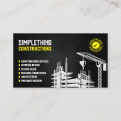 Bauservice, Architektur, Renovierung Visitenkarte (Rückseite)