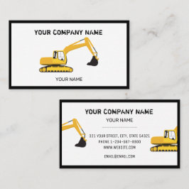 Bauskizze für den Auftragnehmer Visitenkarte