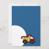 Bauspann-Dump-Truck Einladung (Rückseite)