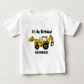 Bauspass/ Backhoe Baby T-shirt (Vorderseite)