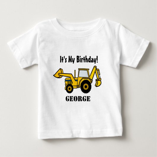 Bauspass/ Backhoe Baby T-shirt (Vorderseite)