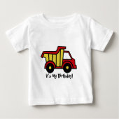 Bauspass/Entladewagen Baby T-shirt (Vorderseite)