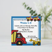 Bauspass/Entladewagen Einladung (Stehend Vorderseite)