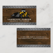 Bausperre | Holzmetall Visitenkarte (Vorne/Hinten)