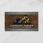 Bausperre | Holzmetall Visitenkarte (Vorderseite)