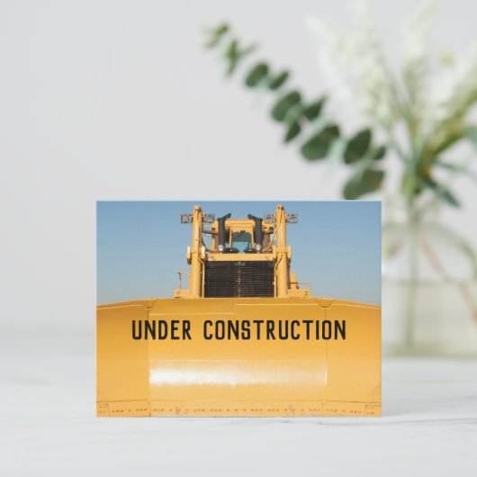 Bausperre Postkarte (Stehend Vorderseite)