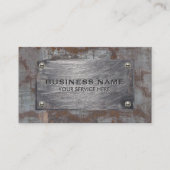 Baustahlplatte Beruflich Visitenkarte (Vorderseite)