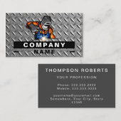 Baustahlplatte Beruflich Visitenkarte (Vorne/Hinten)