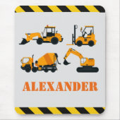 Baustanzer Personalisiert Kids Mouse Mat Mousepad (Vorne)