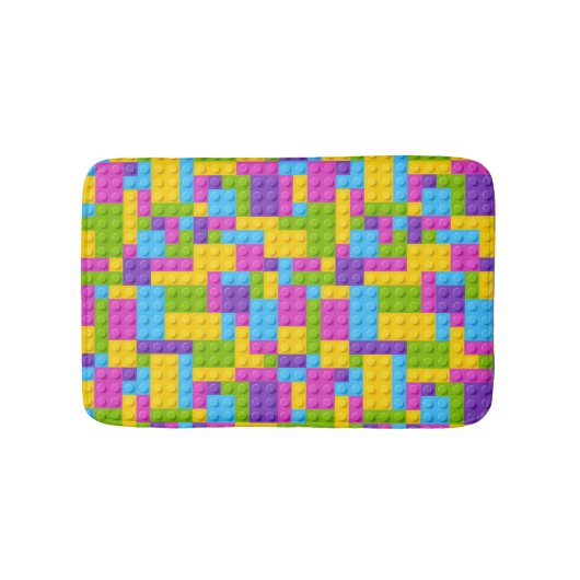Bausteine aus Kunststoff Badematte (Vorderseite)