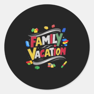 Bausteine Familienurlaub Matching Master Bu Runder Aufkleber