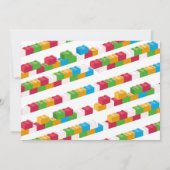 Bausteine-Foto für Geburtstagspartei-Bausteine Einladung (Rückseite)