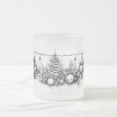 Bausteine in Ruhe: Die Tintenlinie in Weihnachtsgl Mattglastasse (Mittel)