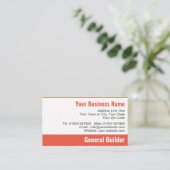 Bausteine-Muster mit QR-Code Visitenkarte (Stehend Vorderseite)